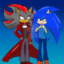 Art trade : AU Sonic and shadow