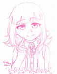 headshot sketch - Chiaki by dashofcreativity