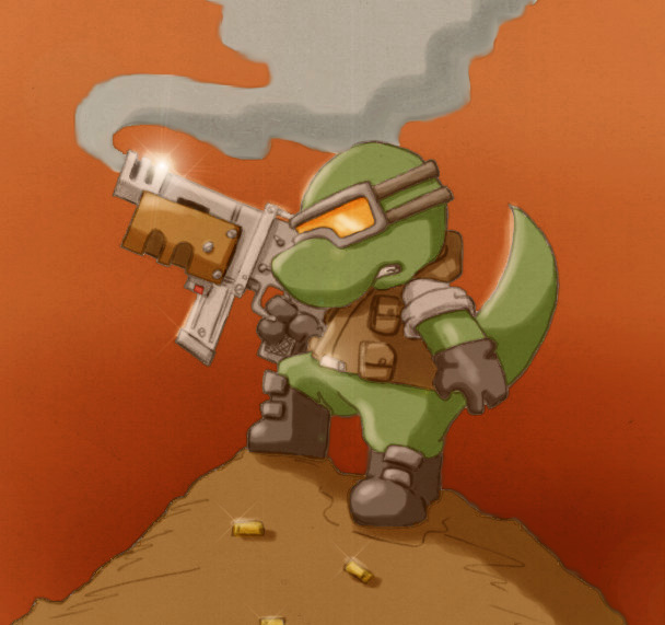 Lizard Commando Fan Art