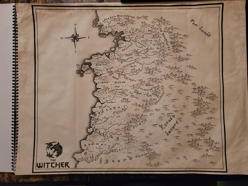 Netflix Witcher Map Witcher map by hoskinscartography on DeviantArt