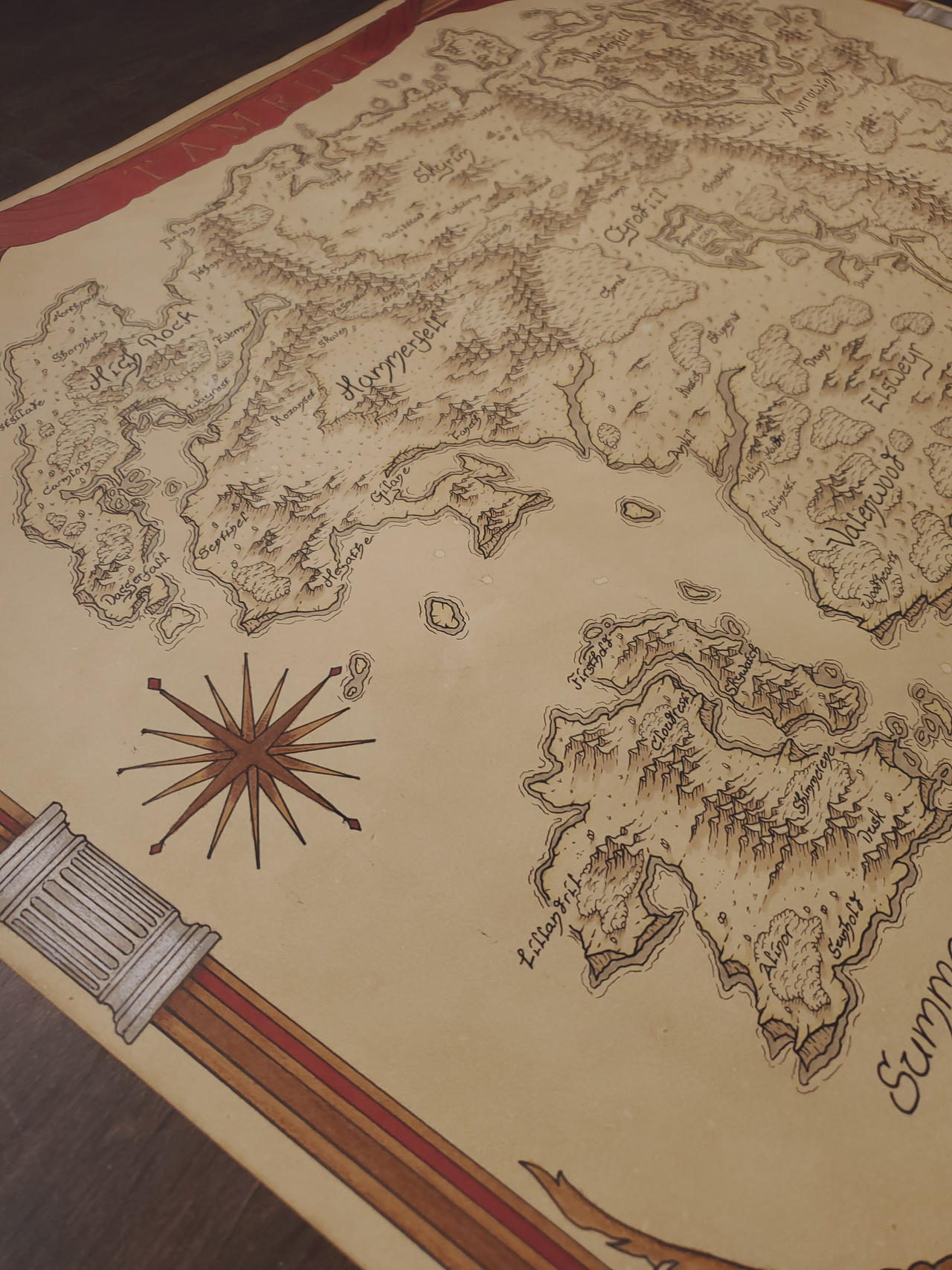 tamriel map by hoskinscartography on DeviantArt