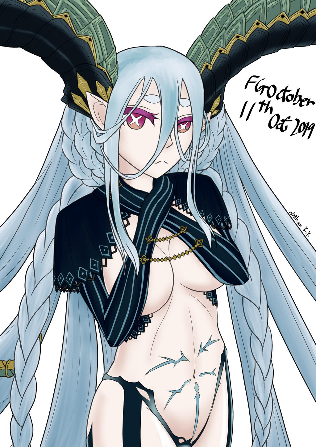 Tiamat Coloured By Nathankky On Deviantart Tiamat Coloured By Nathankky On Deviantart