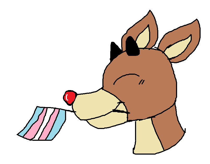 rudolph said trans rights!! by tiddycity on DeviantArt