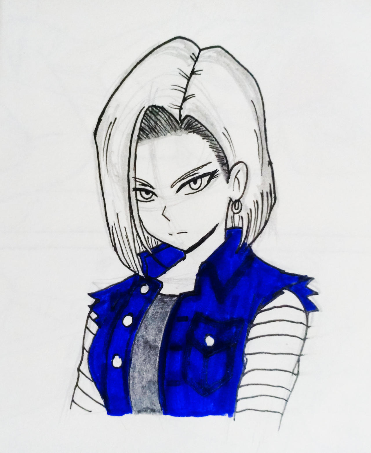 Android 18 Character Design Android 18 by Ming-Sketches on DeviantArt