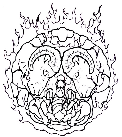 Aries Scorpio tattoo outline by Ojibway-Doko on DeviantArt Aries Scorpio tattoo outline by Ojibway-Doko on DeviantArt