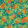 Seamless pattern with roses. Exotic fashion trend 
