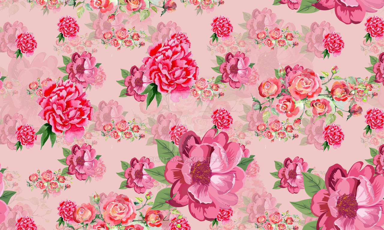 Digital Print Flower Allover Pattern With Stripe.( by chintan1 on DeviantArt
