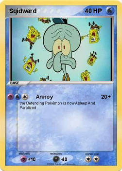 Squidward Card