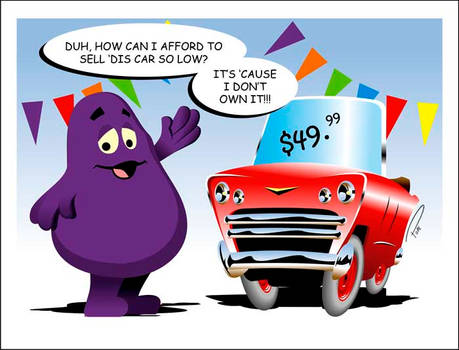 Grimace Car Salesthing