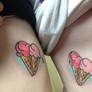 Matching Ice Cream Tattoos