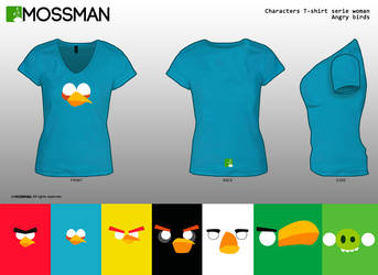 Characters T-shirt serie Woman - Angry birds