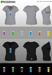 Color tubes T-shirt serie Woman