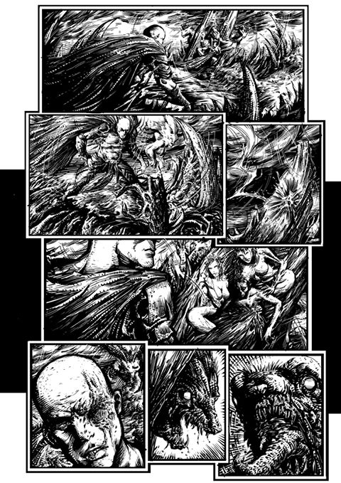 Comic page Inks