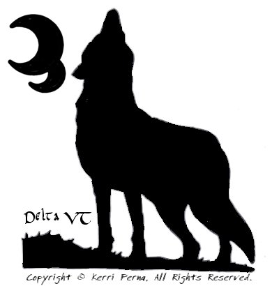 Howling Silhouette Watermark