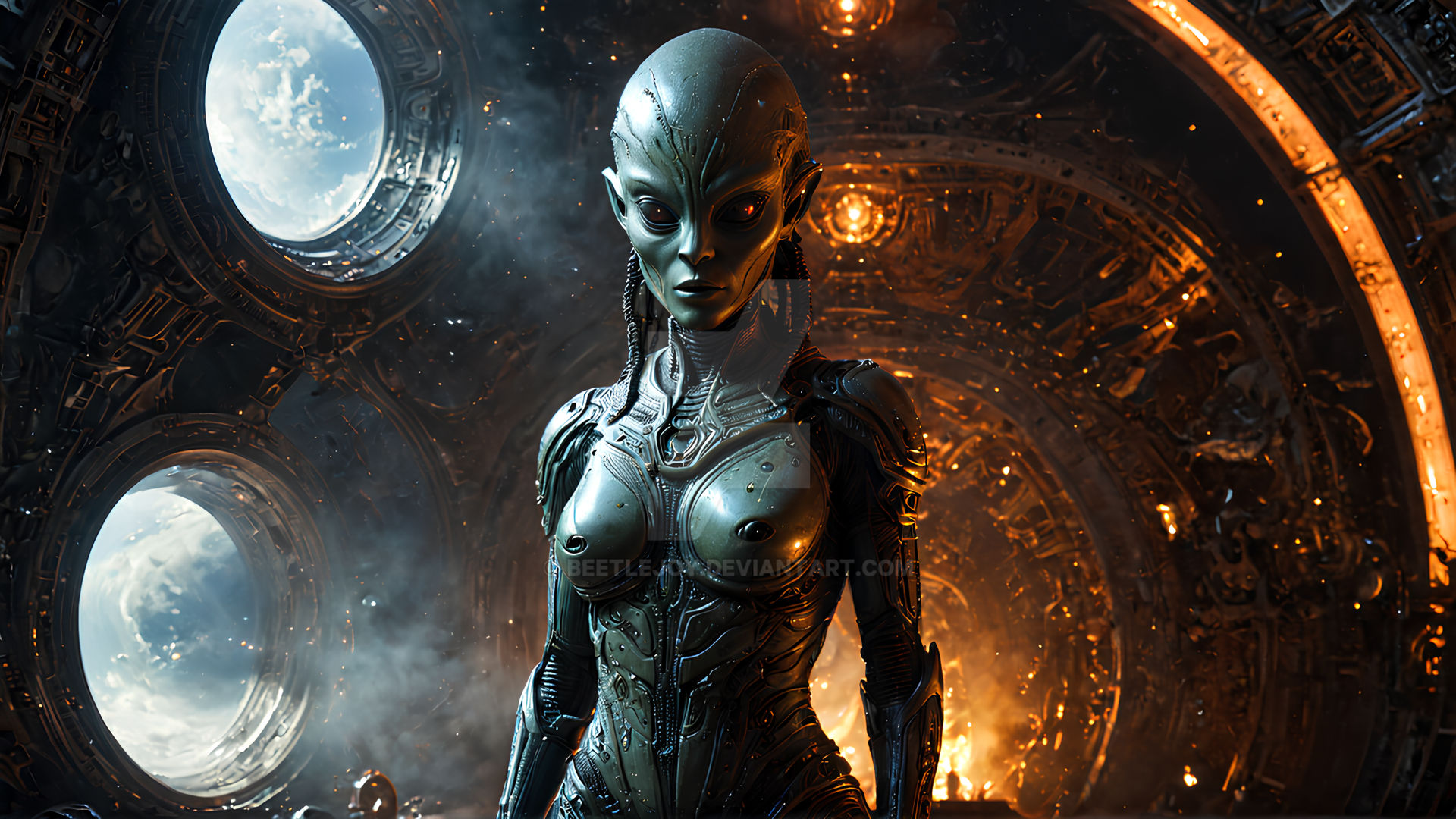 Alien warrior (Female) 002 by Beetlejoy on DeviantArt