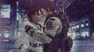 Chris and Sheva in the Rain