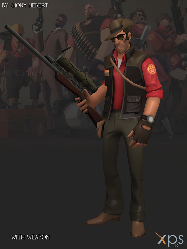 Sniper - Team Fortress 2 (Blue and Red)