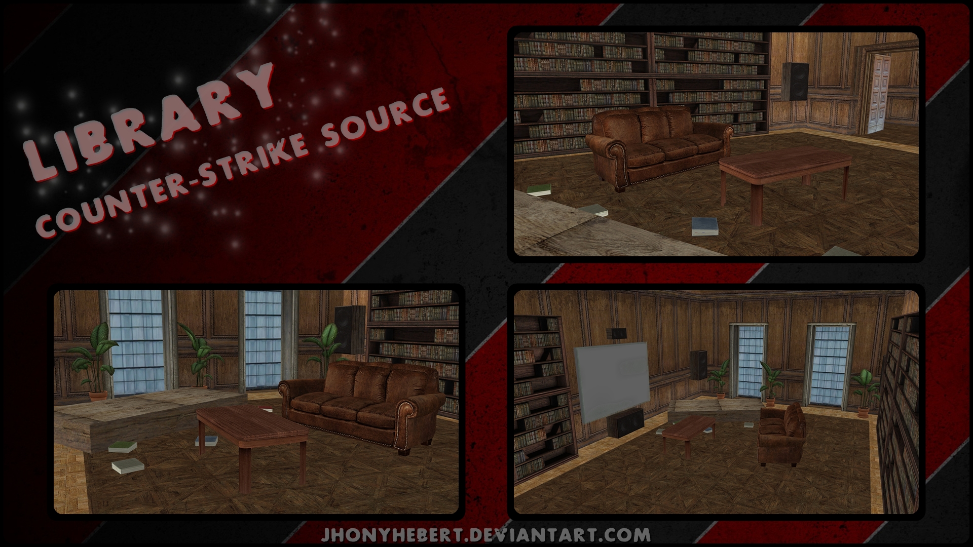 Library - Counter-Strike Source by JhonyHebert on DeviantArt