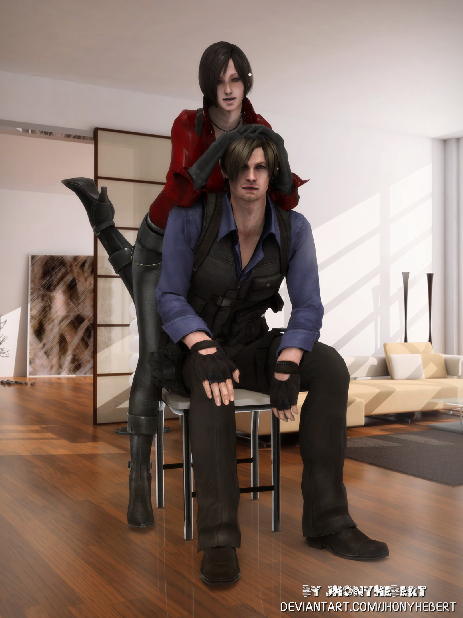 Leon S. Kennedy and Ada Wong