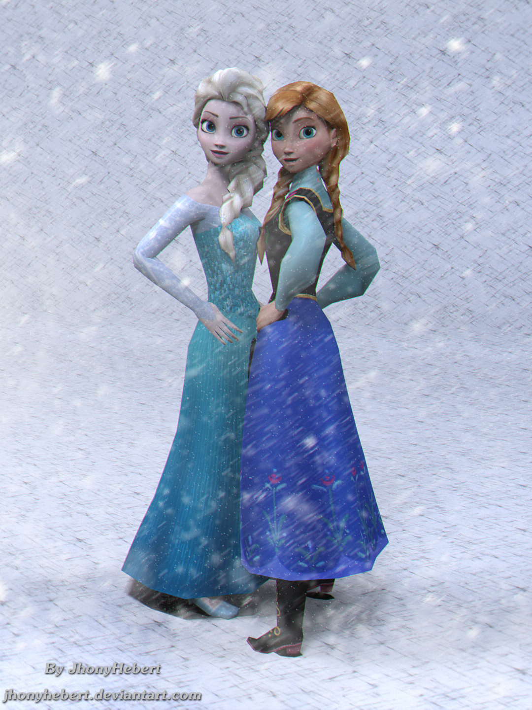 Elsa and Anna - Frozen