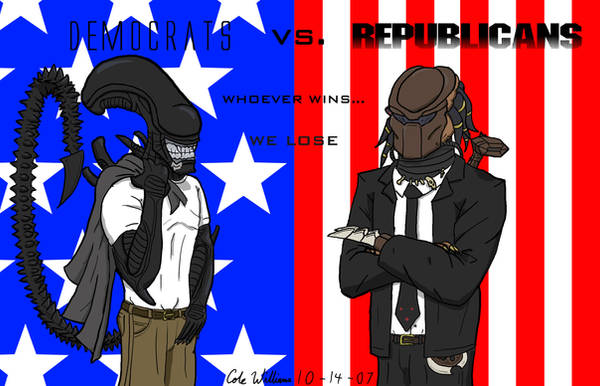 AVP: Democrats vs. Republicans by cwgodzilla
