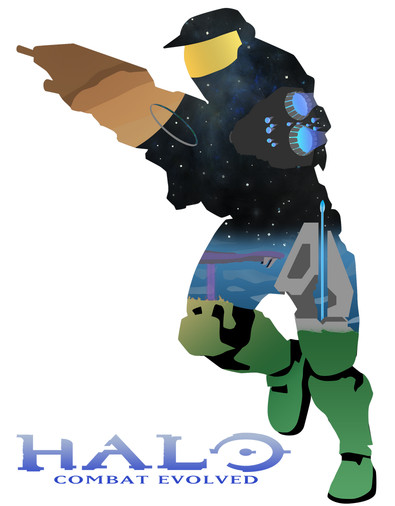 Halo Combat Evolved - Master Chief Vector by firedragonmatty on DeviantArt