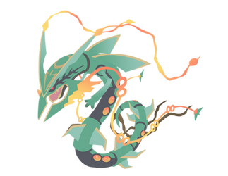 Mega Rayquaza - Pokemon ORAS Vector