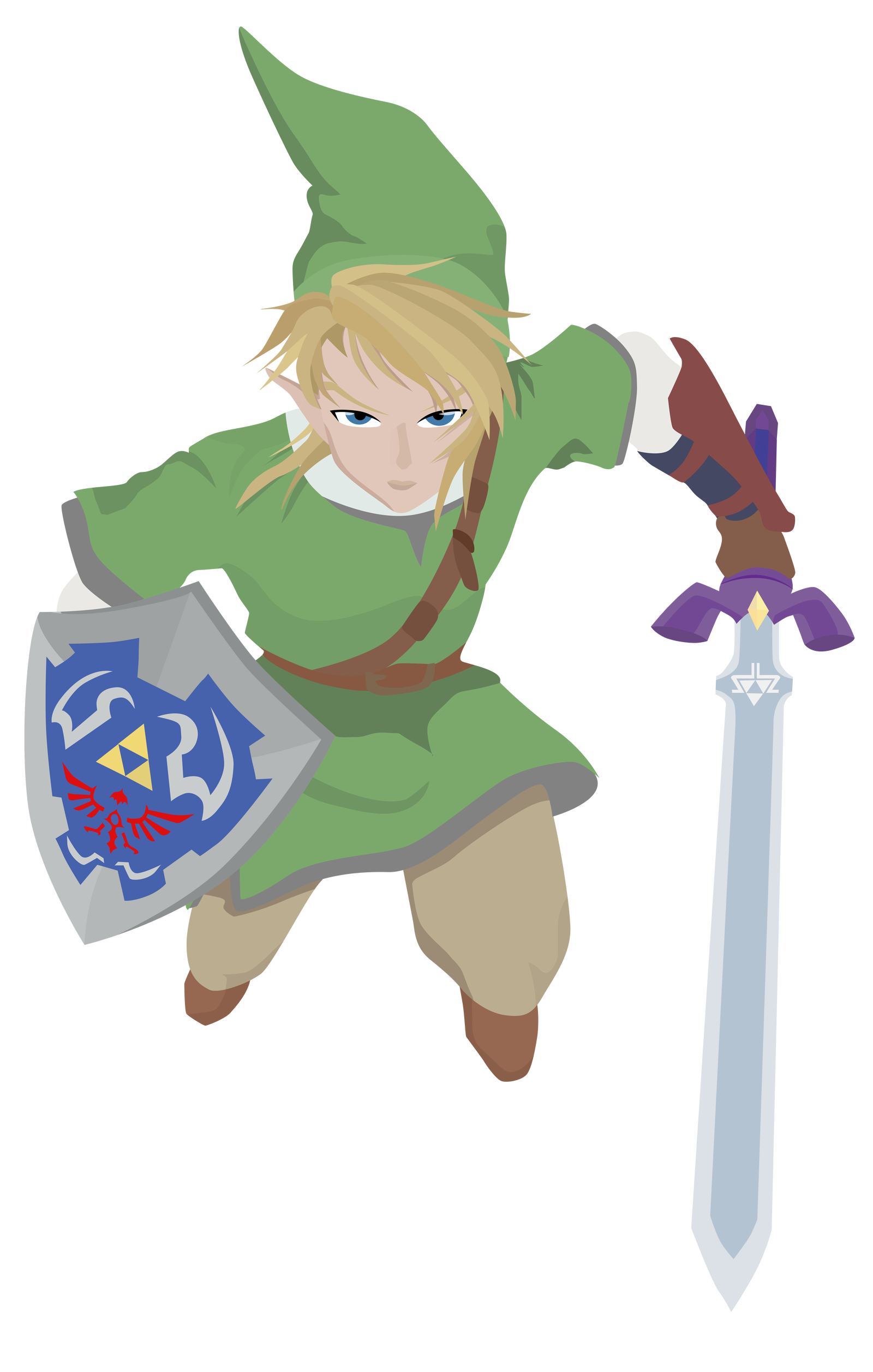 Link - Legend of Zelda Breath of the Wild - Vector by