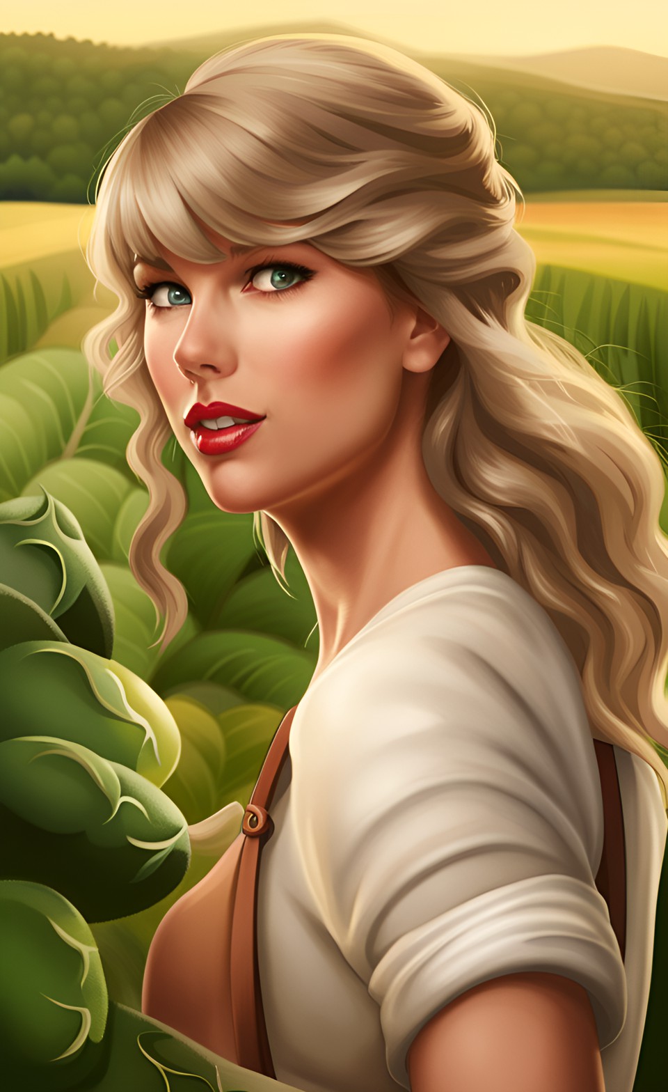 Taylor-swift-Farmer-fields-AI by plutocrack on DeviantArt