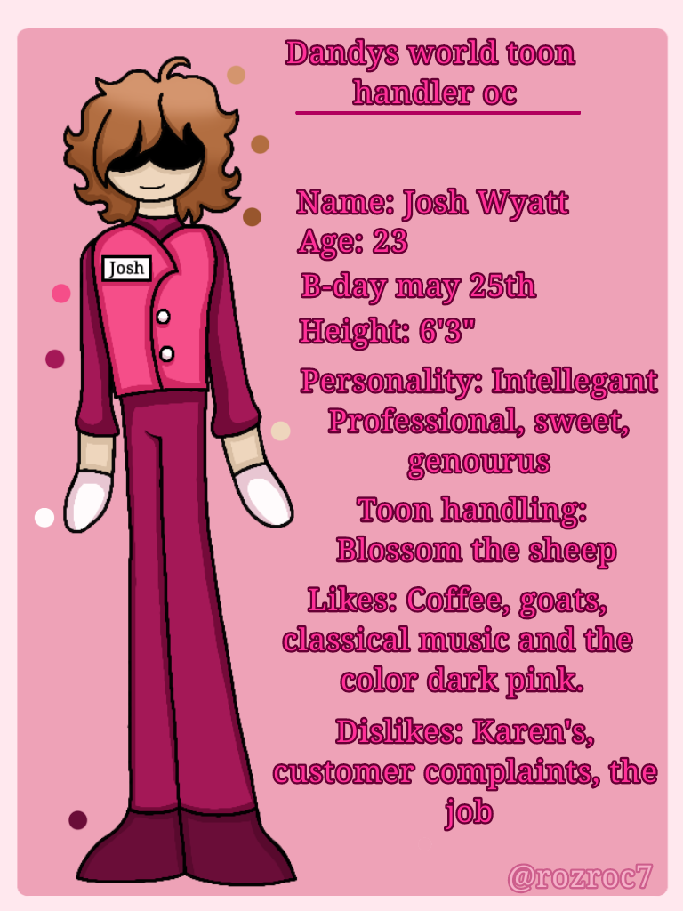 Dandys world toon handler oc: Josh Wyatt by katwasherexd on DeviantArt