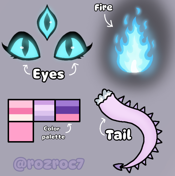 Threadvile Oc Character Violet the dragon baker! (Threadville oc) by katwasherexd on DeviantArt