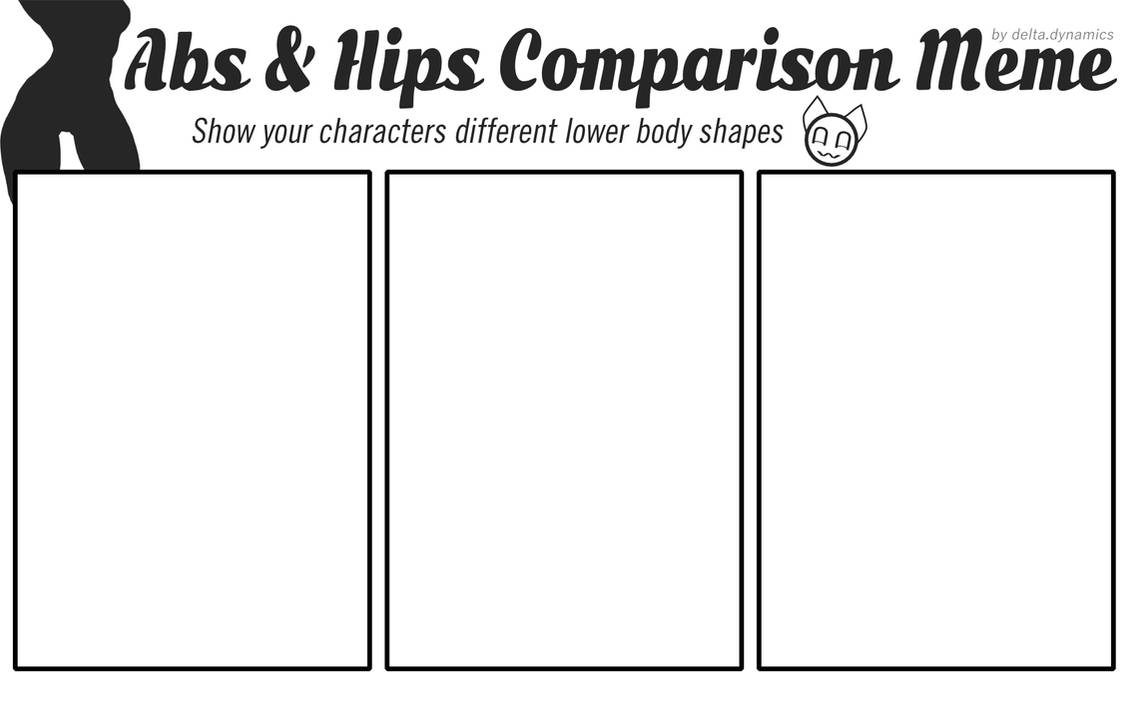 Abs and Hips comparison Meme Template by DeltaDynamics on DeviantArt