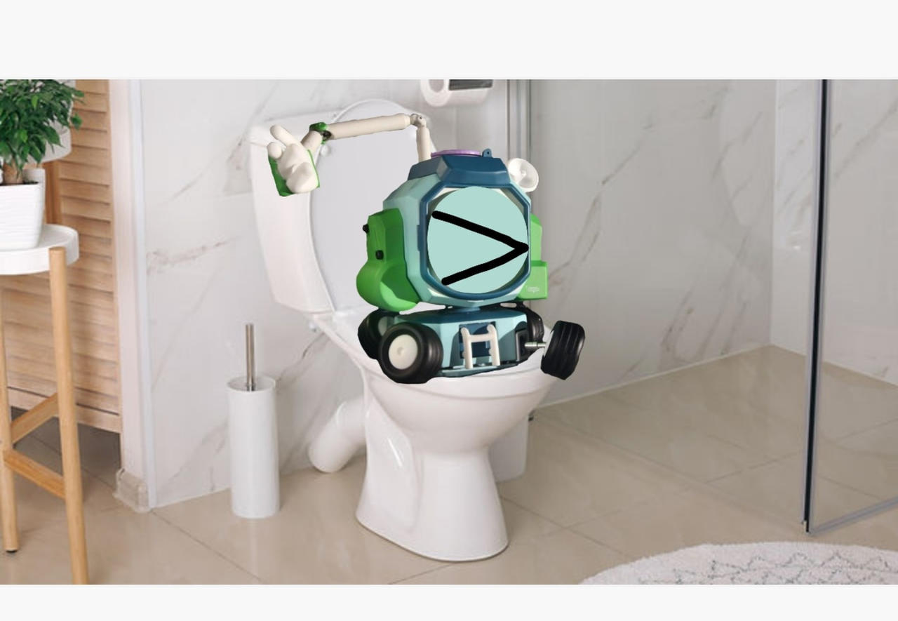 Poya is on the toilet