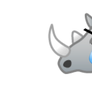 Rhino emoji crying