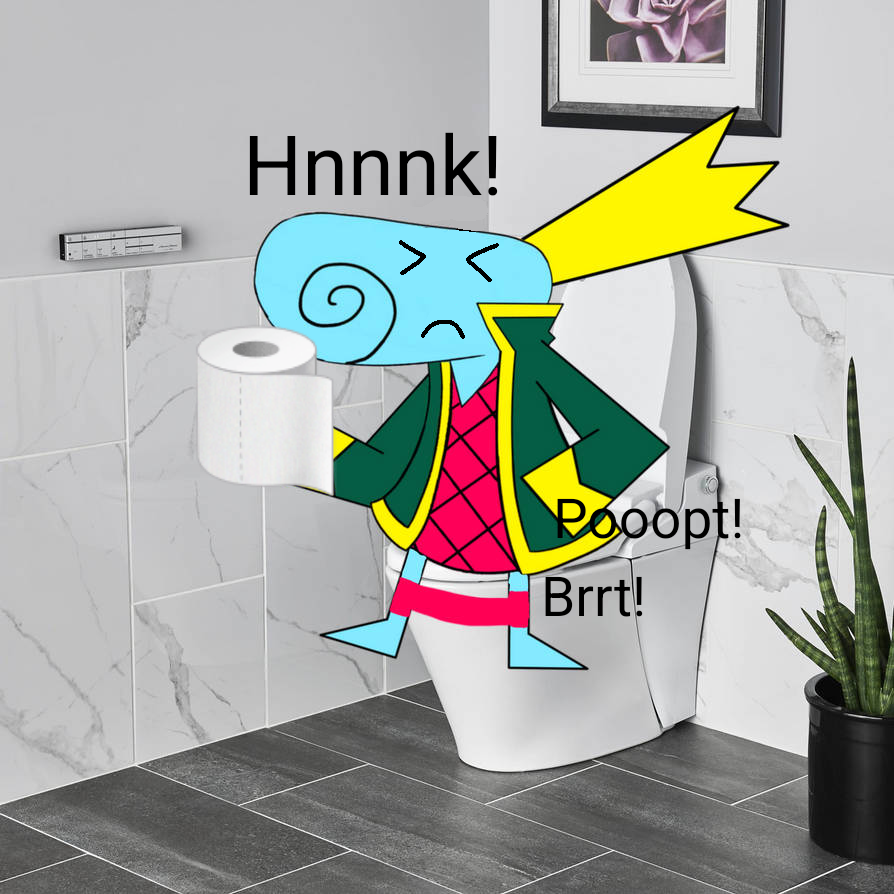 Grand Minimus pooping on the toilet by PlugminDeskimo on DeviantArt