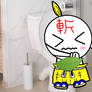 Rokudenashi taking a dump on the toilet