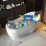 I play in the bathtub