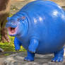 Blueberry Baby Hippo Moo Deng