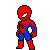 Animated Spider-Man Pixel Art Avatar