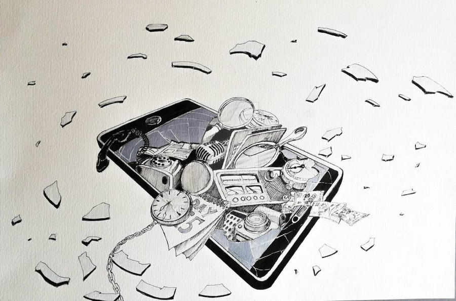 Exploding Phone by Mikerope on DeviantArt