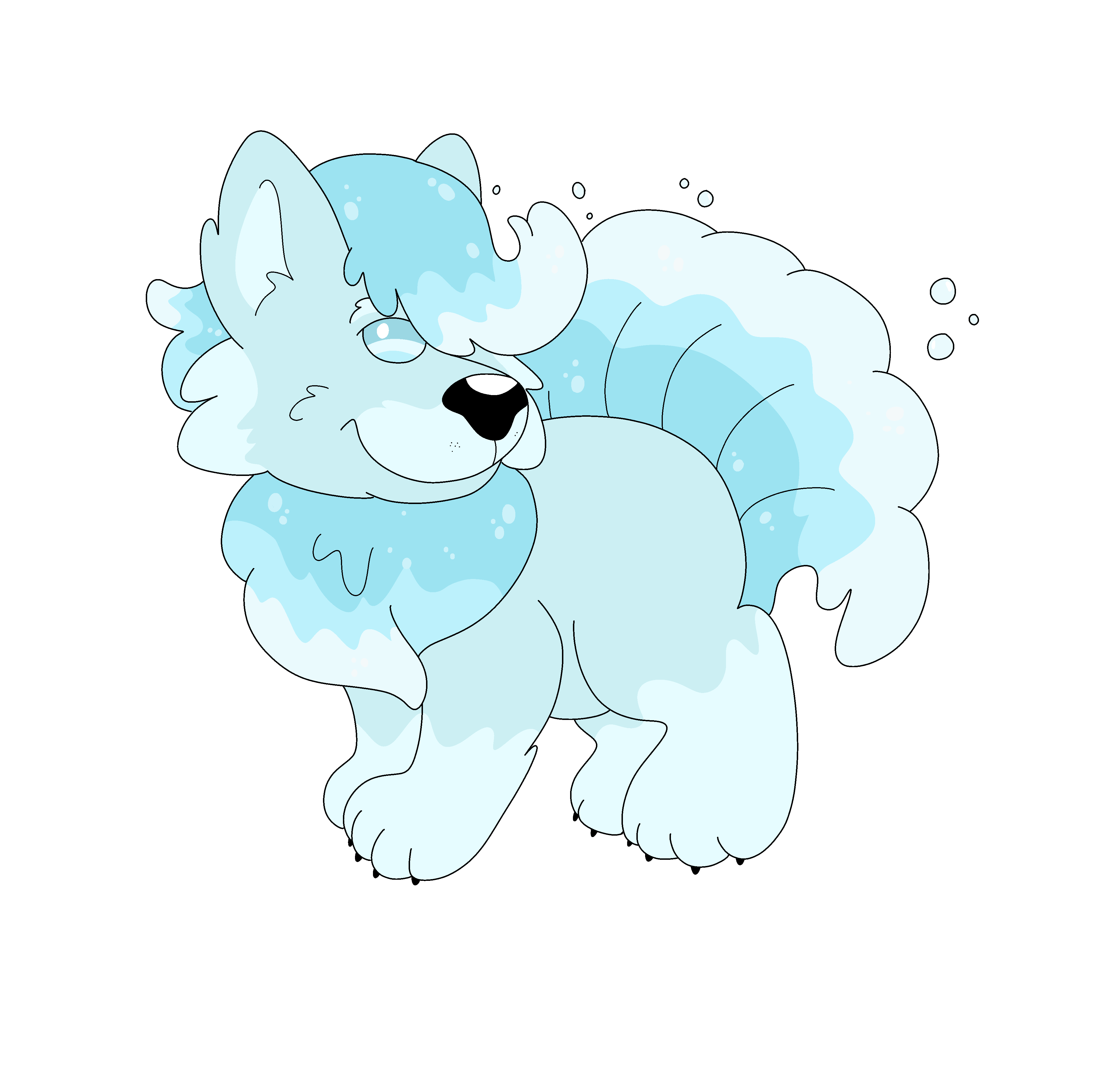 Water-Type Vulpix by LuVi-Verse on DeviantArt