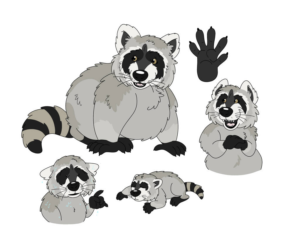 Raccoons by LuVi-Verse on DeviantArt
