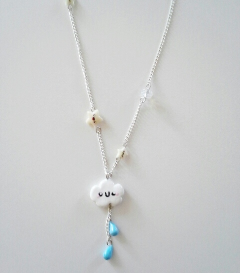 Kawaii Rain Cloud Necklace