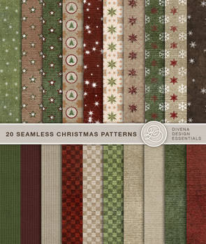 20 seamless christmas patterns