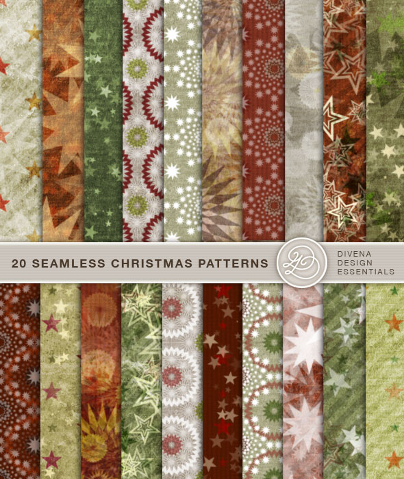 seamless christmas patterns 2 by Divenadesign