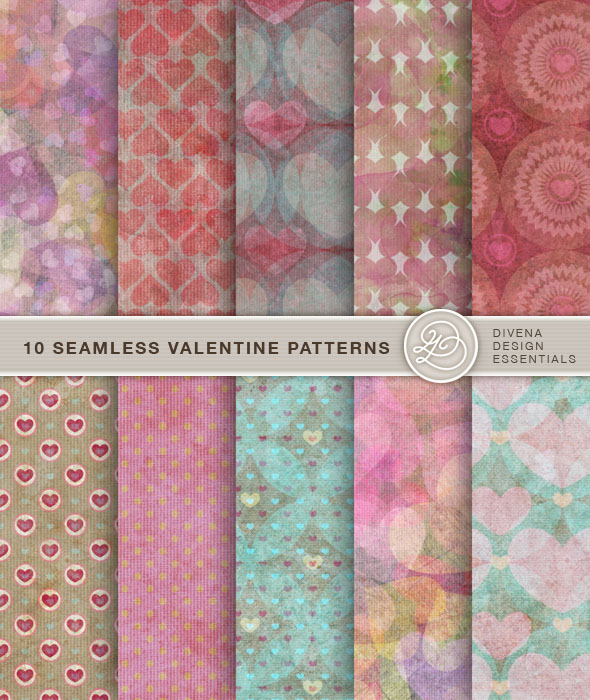 10 Seamless Valentine Patterns