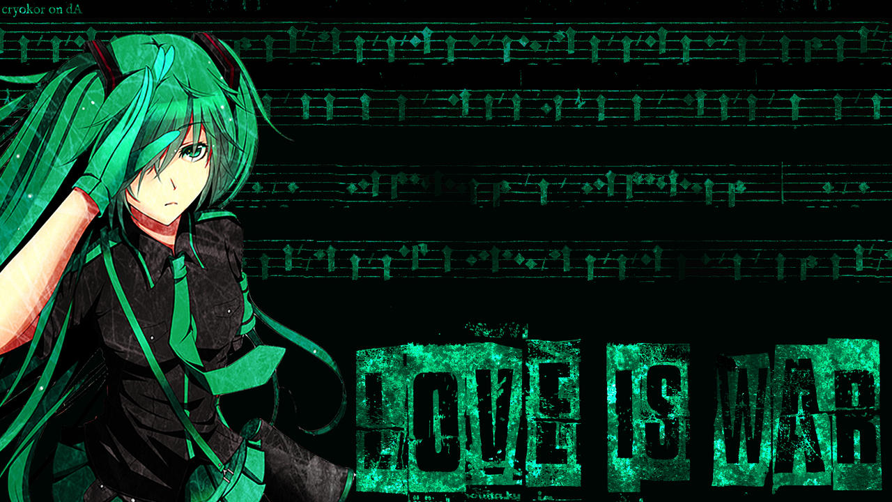 Hatsune Miku Love Is War Wallpaper 1600x900 By Cryokor On Hatsune Miku Love Is War Wallpaper 1600x900 By Cryokor On