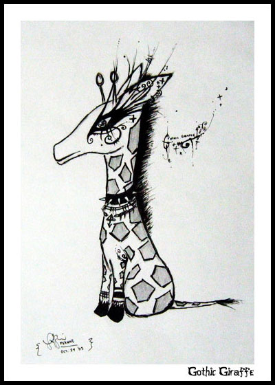 Hallowe'en - Gothic Giraffe