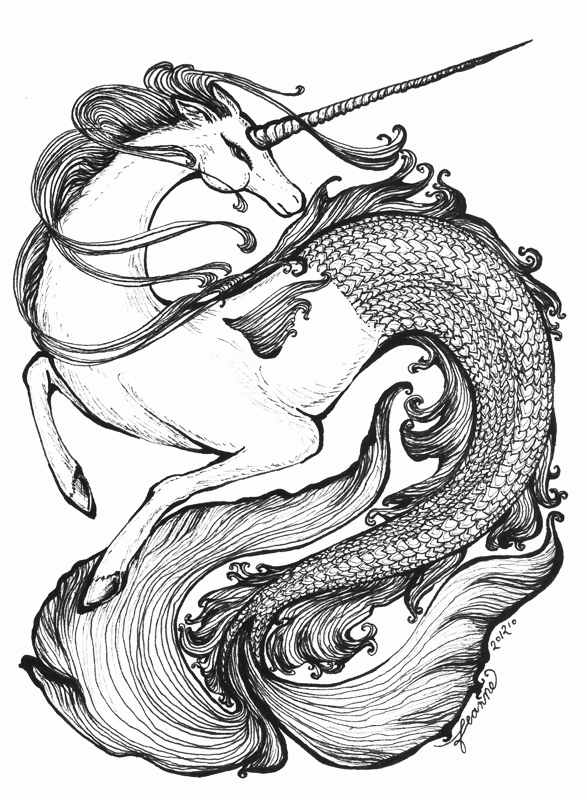 64 Collection Mer Unicorn Coloring Pages  HD