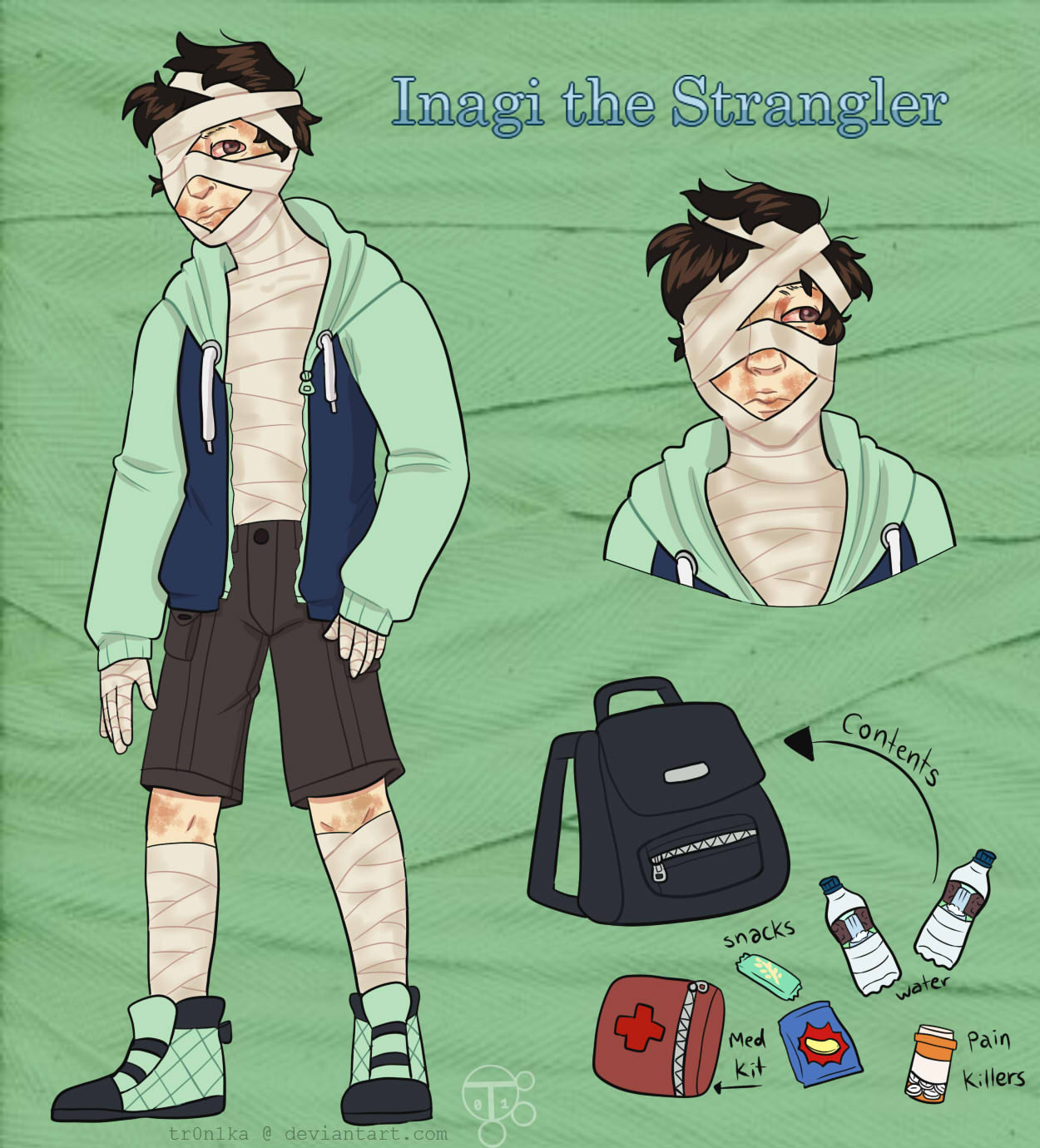 Deviantart Invisible Strangler Inagi the Strangler ref by MurkyMeows on DeviantArt